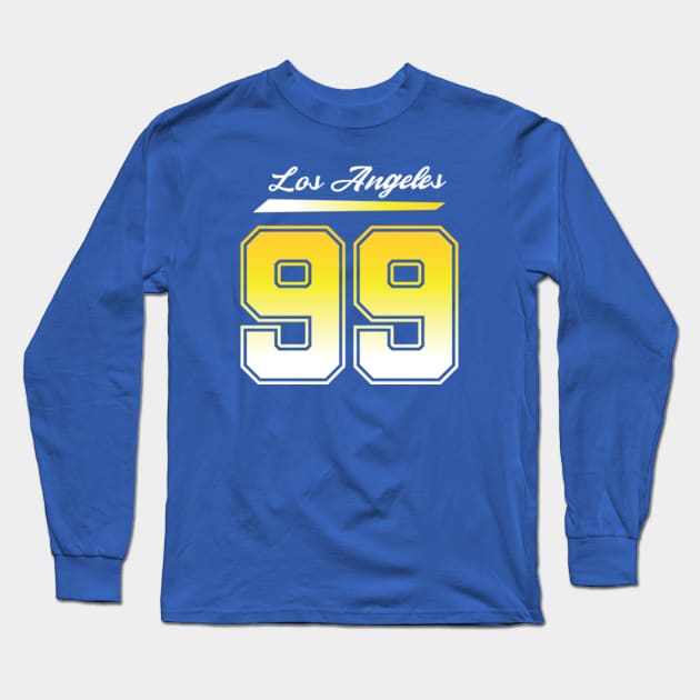 Aaron Donald Jersey Tee Long Sleeve T-Shirt by johnnystackart